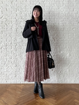 「Reflect（リフレクト）のアイテム（ジャケット/アウター）」を使った、yukariさん（レディース・157cm）の秋コーディネート