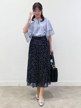 「Reflect（リフレクト）のアイテム（トップス）」を使った、yukariさん（レディース・157cm）の夏コーディネート