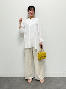 「Reflect（リフレクト）のアイテム（パンツ）」を使った、yukariさん（レディース・157cm）の春コーディネート