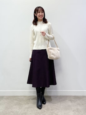「Reflect（リフレクト）のアイテム（アクセサリー）」を使った、yukariさん（レディース・157cm）の秋コーディネート