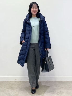 「Reflect（リフレクト）のアイテム（ダウンジャケット/コート）」を使った、yukariさん（レディース・157cm）の冬コーディネート