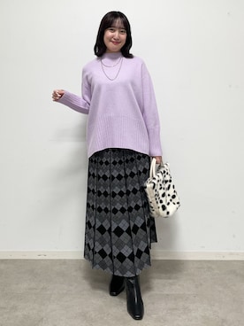 「Reflect（リフレクト）のアイテム（アクセサリー）」を使った、yukariさん（レディース・157cm）の秋コーディネート