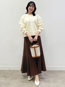 「COUP DE CHANCE（クードシャンス）のアイテム」を使った、yukariさん（レディース・157cm）の春コーディネート