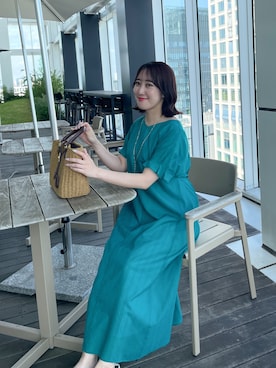 「Reflect（リフレクト）のアイテム（ワンピース/ドレス）」を使った、yukariさん（レディース・157cm）の夏コーディネート