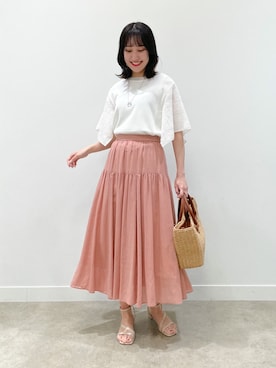「Reflect（リフレクト）のアイテム（アクセサリー）」を使った、yukariさん（レディース・157cm）の春コーディネート