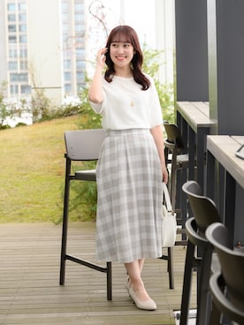 「Reflect（リフレクト）のアイテム（アクセサリー）」を使った、yukariさん（レディース・157cm）の春コーディネート