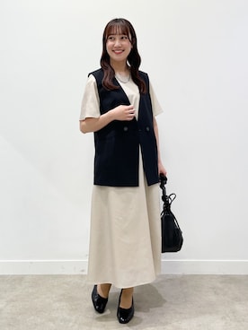 「Reflect（リフレクト）のアイテム（ワンピース/ドレス）」を使った、yukariさん（レディース・157cm）の夏コーディネート