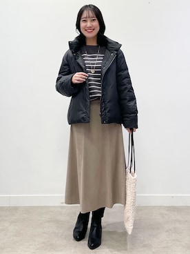 「Reflect（リフレクト）のアイテム（ダウンジャケット/コート）」を使った、yukariさん（レディース・157cm）の秋コーディネート