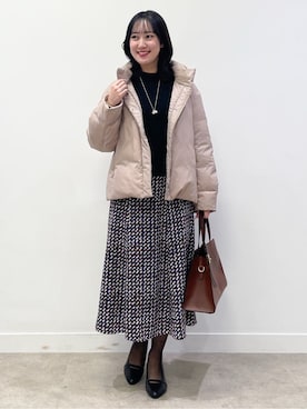 「Reflect（リフレクト）のアイテム（ダウンジャケット/コート）」を使った、yukariさん（レディース・157cm）の冬コーディネート