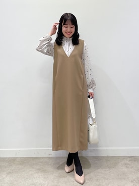 「Reflect（リフレクト）のアイテム（ワンピース/ドレス）」を使った、yukariさん（レディース・157cm）の秋コーディネート