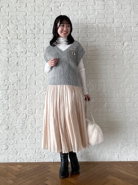 「Reflect（リフレクト）のアイテム（アクセサリー）」を使った、yukariさん（レディース・157cm）の秋コーディネート