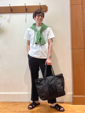 「TYMER（タイマー）のアイテム」を使った、Tatsuo.YMさん（メンズ・182cm）の春コーディネート