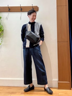 「Stutostein Nolley's（シュテットシュタインノーリーズ）のアイテム」を使った、Tatsuo.YMさん（メンズ・182cm）の冬コーディネート