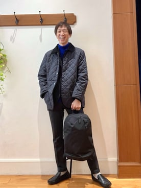 「アイテム（バックパック/リュック）」を使った、Tatsuo.YMさん（メンズ・182cm）の秋コーディネート