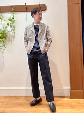 「メンズファッション」｜Tatsuo.YMさん（メンズ・182cm）の秋コーディネート