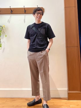 「NOLLEY’S（ノーリーズ）のアイテム」を使った、Tatsuo.YMさん（メンズ・182cm）の春コーディネート
