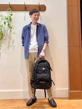 「アイテム（バックパック/リュック）」を使った、Tatsuo.YMさん（メンズ・182cm）の夏コーディネート