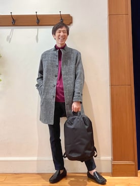 「ノーリーズ」｜「アイテム（その他アウター）」を使った、Tatsuo.YMさん（メンズ・182cm）の秋コーディネート