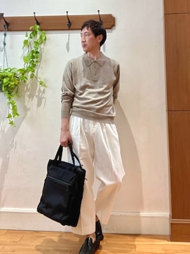 「beruf baggage(ベルーフバゲッジ)のアイテム」を使った、Tatsuo.YMさん(メンズ・182cm)の冬コーディネート