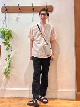 「Stutostein Nolley's（シュテットシュタインノーリーズ）のアイテム」を使った、Tatsuo.YMさん（メンズ・182cm）の夏コーディネート