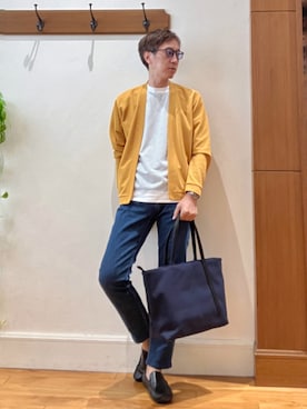 「NOLLEY'S goodman（ノーリーズグッドマン）のアイテム（パンツ）」を使った、Tatsuo.YMさん（メンズ・182cm）の夏コーディネート