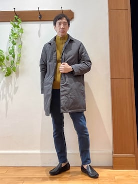 「NOLLEY'S goodman（ノーリーズグッドマン）のアイテム（パンツ）」を使った、Tatsuo.YMさん（メンズ・182cm）の秋コーディネート