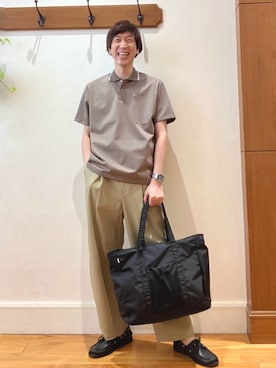 「NOLLEY’S（ノーリーズ）のアイテム」を使った、Tatsuo.YMさん（メンズ・182cm）の春コーディネート