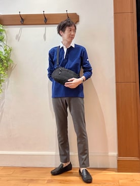 「ラガーシャツ」｜Tatsuo.YMさん（メンズ・182cm）の秋コーディネート
