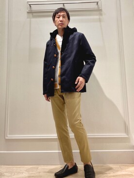 「NOLLEY'S goodman（ノーリーズグッドマン）のアイテム（ブルゾン）」を使った、Tatsuo.YMさん（メンズ・182cm）の秋コーディネート