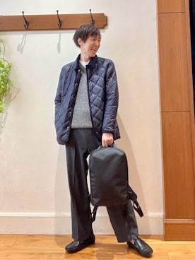 「アイテム（バックパック/リュック）」を使った、Tatsuo.YMさん（メンズ・182cm）の秋コーディネート