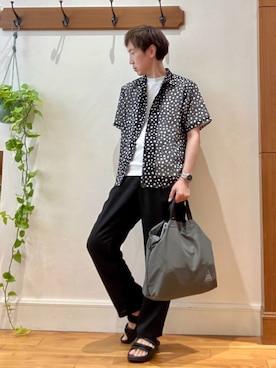 「Cape HEIGHTS（ケープハイツ）のアイテム」を使った、Tatsuo.YMさん（メンズ・182cm）の夏コーディネート