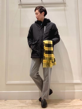 「NOLLEY'S goodman（ノーリーズグッドマン）のアイテム（ブルゾン）」を使った、Tatsuo.YMさん（メンズ・182cm）の冬コーディネート