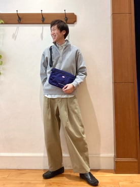 「DANTON（ダントン）のアイテム」を使った、Tatsuo.YMさん（メンズ・182cm）の冬コーディネート