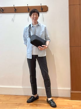 「NOLLEY’S（ノーリーズ）のアイテム」を使った、Tatsuo.YMさん（メンズ・182cm）の春コーディネート