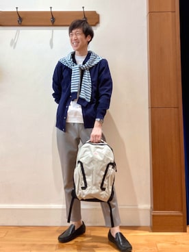 「DANTON（ダントン）のアイテム」を使った、Tatsuo.YMさん（メンズ・182cm）の冬コーディネート