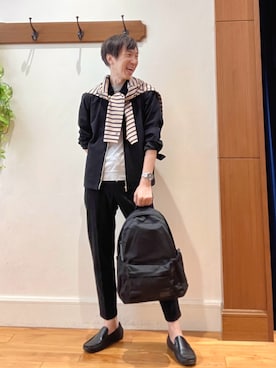 「アイテム（バックパック/リュック）」を使った、Tatsuo.YMさん（メンズ・182cm）の秋コーディネート