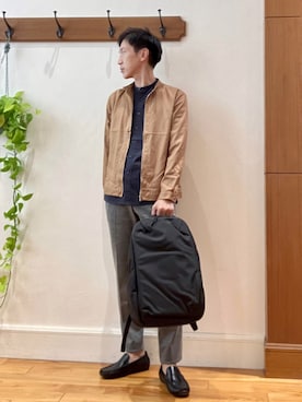 「Stutostein Nolley's（シュテットシュタインノーリーズ）のアイテム（パンツ）」を使った、Tatsuo.YMさん（メンズ・182cm）の秋コーディネート