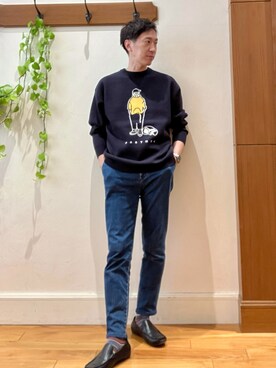 「NOLLEY'S goodman（ノーリーズグッドマン）のアイテム」を使った、Tatsuo.YMさん（メンズ・182cm）の冬コーディネート
