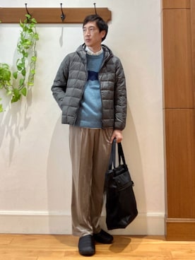 「SUBU（スブ）のアイテム（サンダル）」を使った、Tatsuo.YMさん（メンズ・182cm）の秋コーディネート