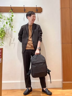 「アイテム（テーラードジャケット）」を使った、Tatsuo.YMさん（メンズ・182cm）の夏コーディネート