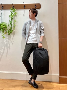 「NOLLEY'S goodman（ノーリーズグッドマン）のアイテム（トップス）」を使った、Tatsuo.YMさん（メンズ・182cm）の秋コーディネート