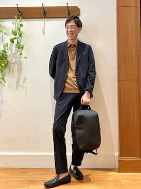 「アイテム（ジャケット/アウター）」を使った、Tatsuo.YMさん（メンズ・182cm）の夏コーディネート