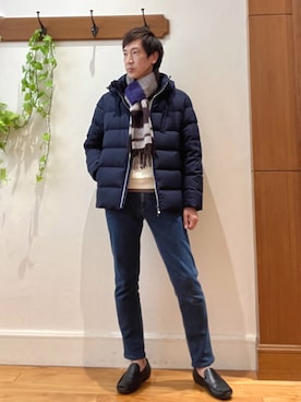 「NOLLEY'S goodman（ノーリーズグッドマン）のアイテム（パンツ）」を使った、Tatsuo.YMさん（メンズ・182cm）の秋コーディネート