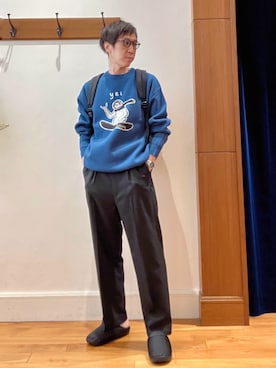 「アイテム（バックパック/リュック）」を使った、Tatsuo.YMさん（メンズ・182cm）の秋コーディネート