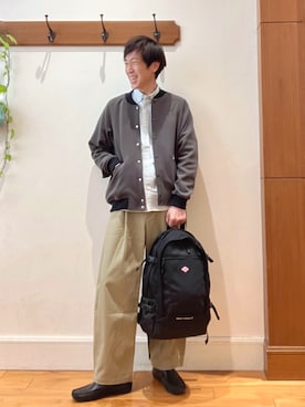 「DANTON（ダントン）のアイテム」を使った、Tatsuo.YMさん（メンズ・182cm）の冬コーディネート
