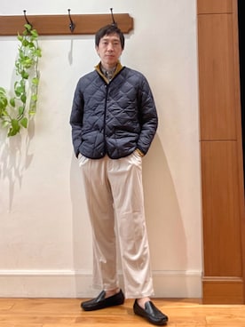 「TAION（タイオン）のアイテム（ブルゾン）」を使った、Tatsuo.YMさん（メンズ・182cm）の秋コーディネート