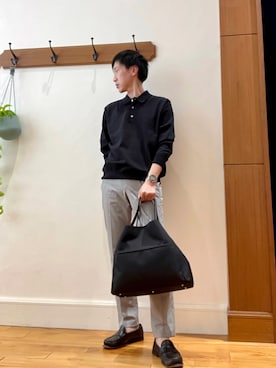 「BATONER（バトナー）のアイテム」を使った、Tatsuo.YMさん（メンズ・182cm）の春コーディネート