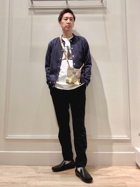 「NOLLEY'S goodman（ノーリーズグッドマン）のアイテム（ブルゾン）」を使った、Tatsuo.YMさん（メンズ・182cm）の冬コーディネート