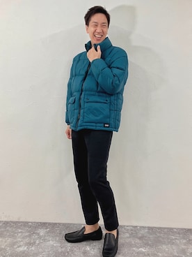 「NOLLEY'S」｜「アイテム（ダウンジャケット/コート）」を使った、Tatsuo.YMさん（メンズ・182cm）の冬コーディネート