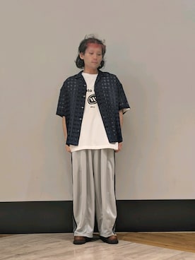 「Danke schon」｜ミヤザキさん（メンズ・169cm）の夏コーディネート